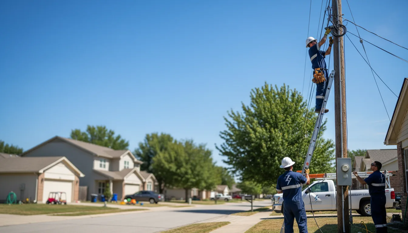 Residential electrician providing installation services in Modena, UT